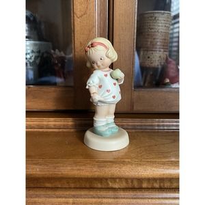 Memories of Yesterday "Will you be Mine?" Girl in Heart Print Dress